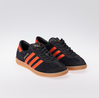 adidas hamburg black and orange size 9 adidas hamburg black and orange size 9