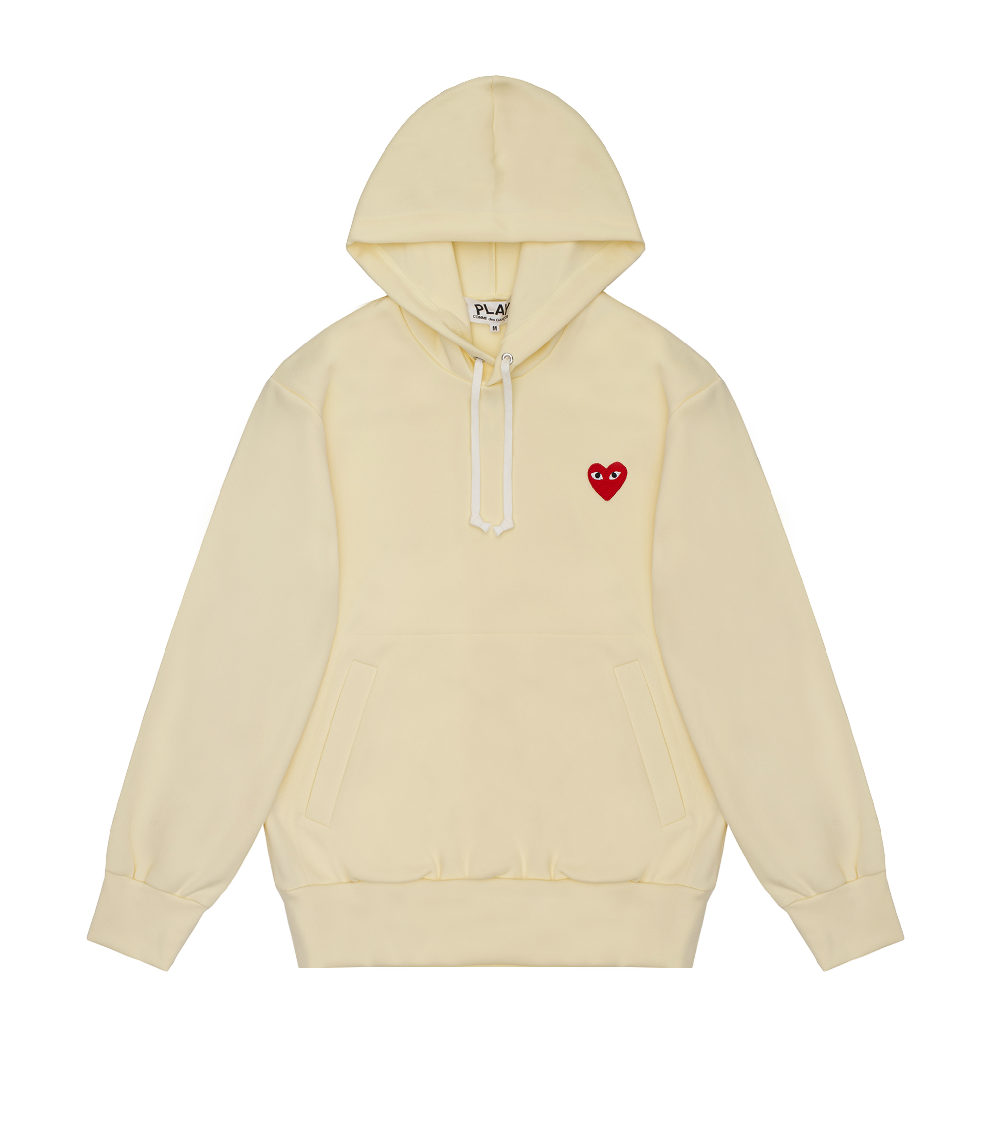 Shop Comme des Garçons Play Pullover Hoodie Ivory at itk online store