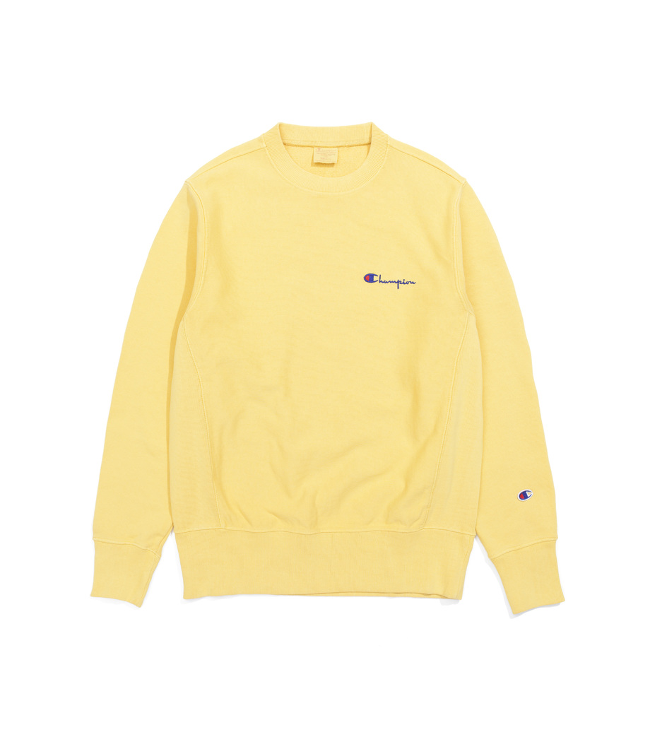 Champion Crewneck Sweatshirt Champion Logo Yellow. Previous