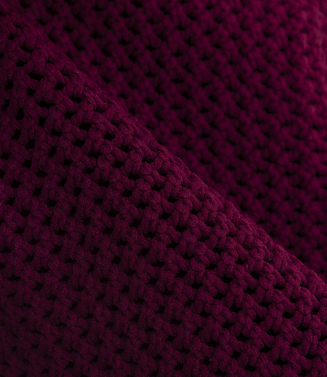 Shop Stussy Cable Mesh SS Polo Maroon at itk online store